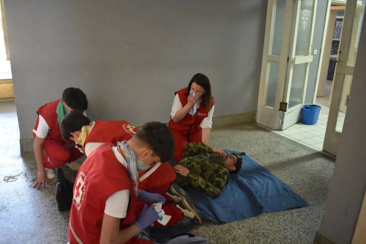 Zajednička vežba Četvrte brigade i Crvenog krsta u Vranju