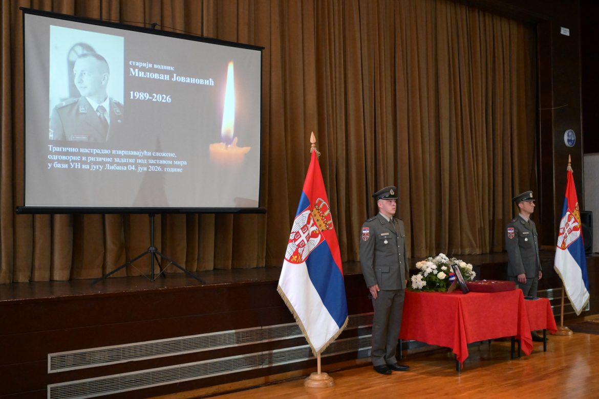 Sahranjen stariji vodnik Milovan Jovanović stradao u Libanu